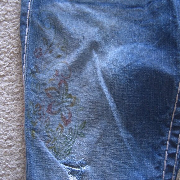 Like New Excellent Condition True Religion Women Super T Jeans sz 27 Made in USA - Picture 3 of 6